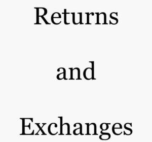 Returns and exchanges