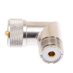 UHF Male to UHF Female Right Angle Adapter