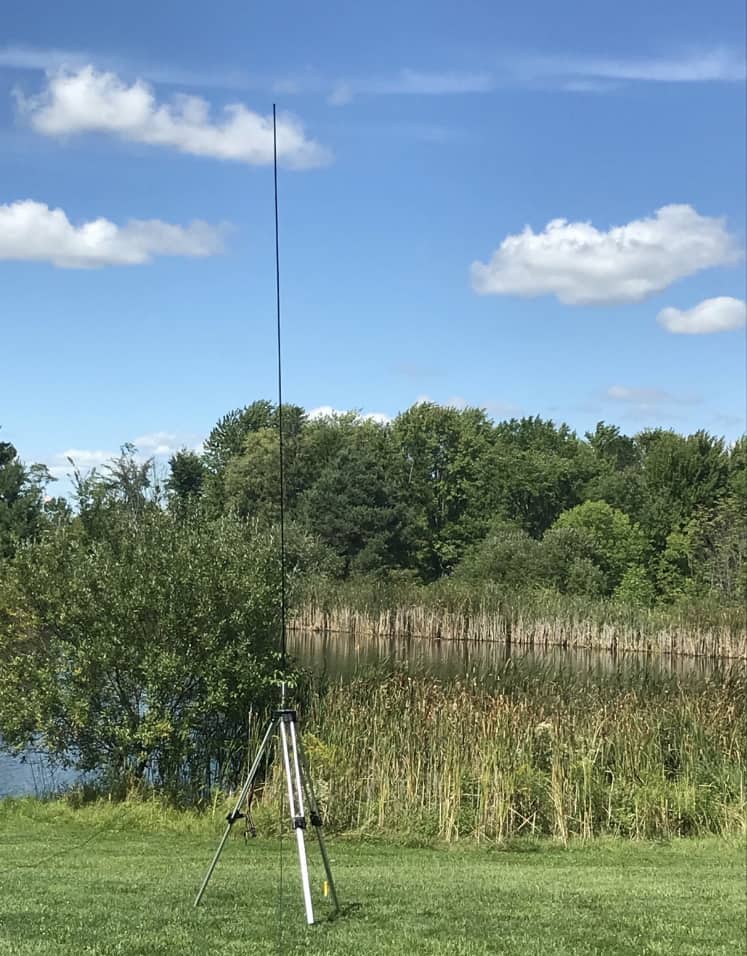 N5JED with the Alpha FMJ Antenna