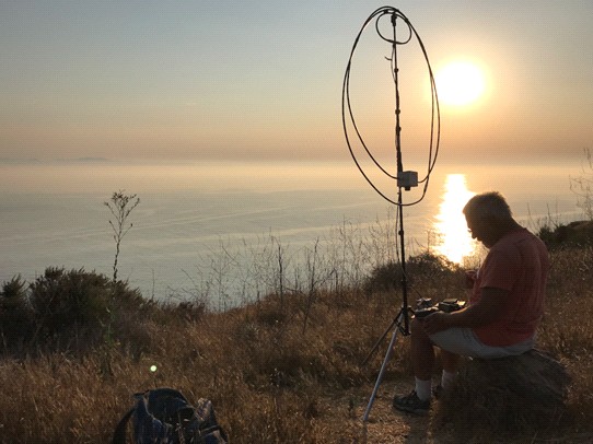 Magnetic Loop MagLoop sunset