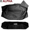 Zippered non-padded bag with carrying handles