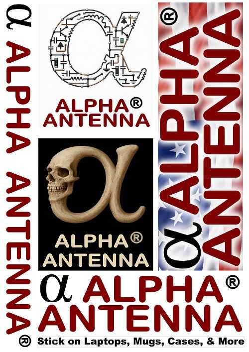 Stickers from Alpha Antenna